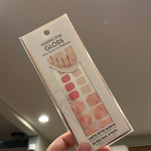 2/$20 PEDI gel nail wraps kit barbiecore pink sparkling sorbet sunrise dashing - Picture 2 of 6